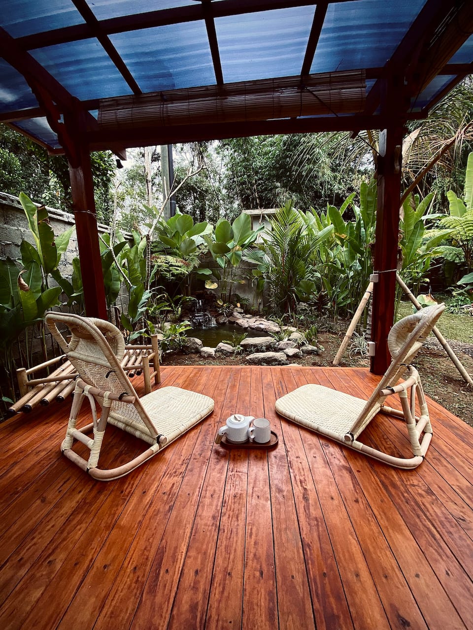 A reclaimed-wood cabin in the Balinese jungle, Tampaksiring, Bali, Indonesia, photo 8 of 10