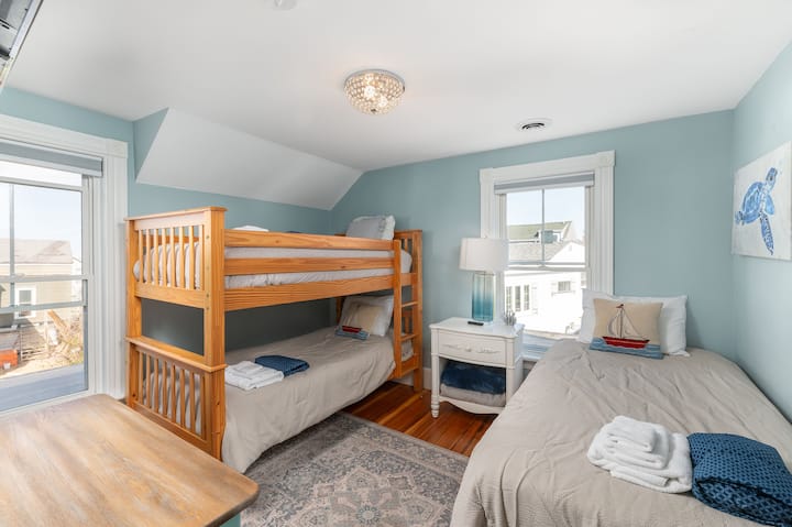 Bedroom #3: this bedroom contains a bunk bed and single bed and is located on the second floor