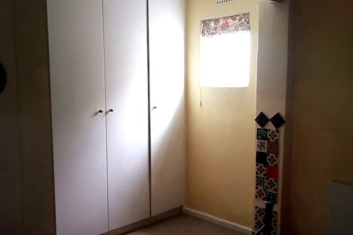 The Casablanca Room. Tucked away at the rear and more private and cosy. Lots of cupboard space.