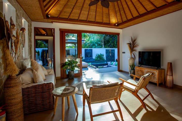 Open plan living area very comfortable.