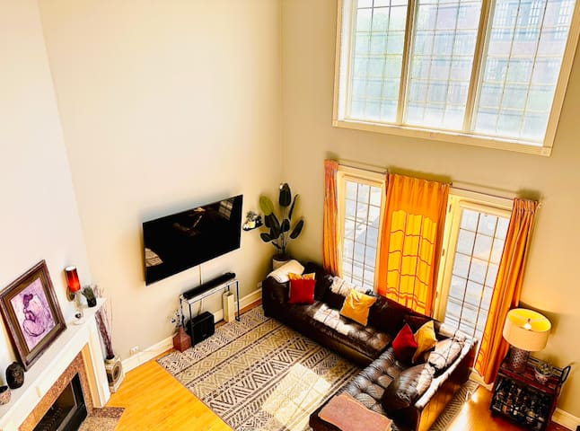 Sun-Soaked Skyline Loft