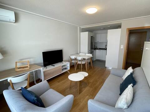 Centrally located studio 2 with terrace and private parking