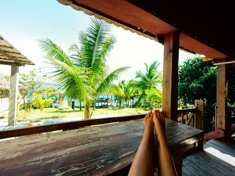 Private island bungalow with sea view