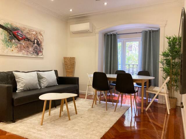 In the middle of Madrid