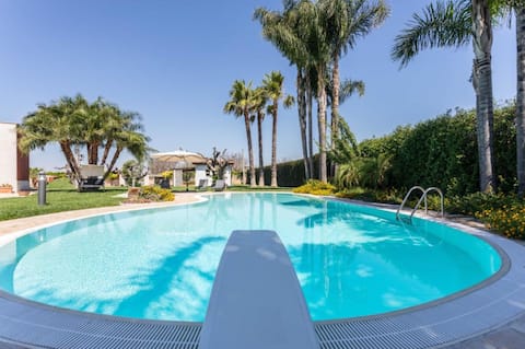 Green House Villa with a Pool