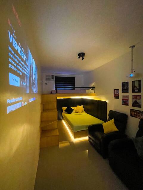 Yellow Block Stylish 2BR Projector Lazy Boy