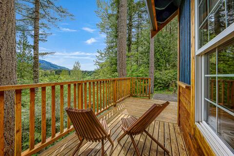 NEW! The Blue House: Mount Baker Cabin w/ Hot Tub