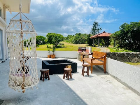 Entire one-suite building, some facilities available! BBQ/Fire pit/Starry sky terrace/Hammocks, all 