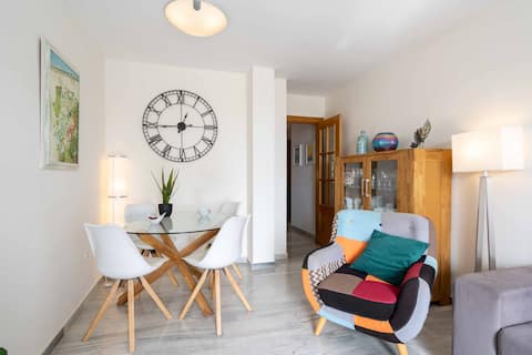 Top Airbnb: BLUE VIEW apartment with parking in La Carihuela in Torremolinos