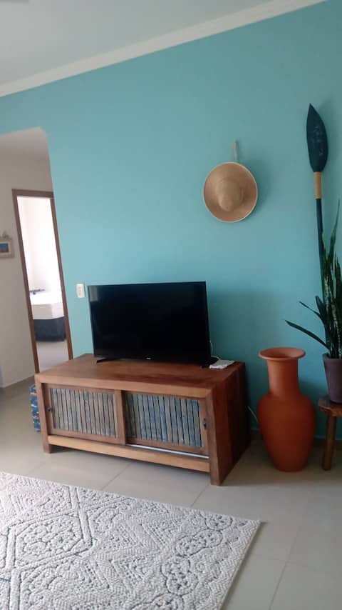 Popular Airbnb listing: Apartment with a barbecue area on the balcony and a swimming pool in Ubatuba