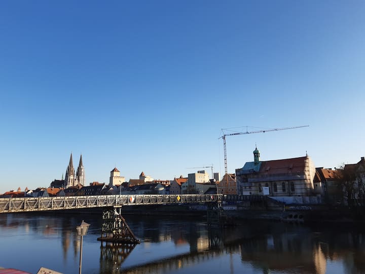 Danube Island Cathedral View