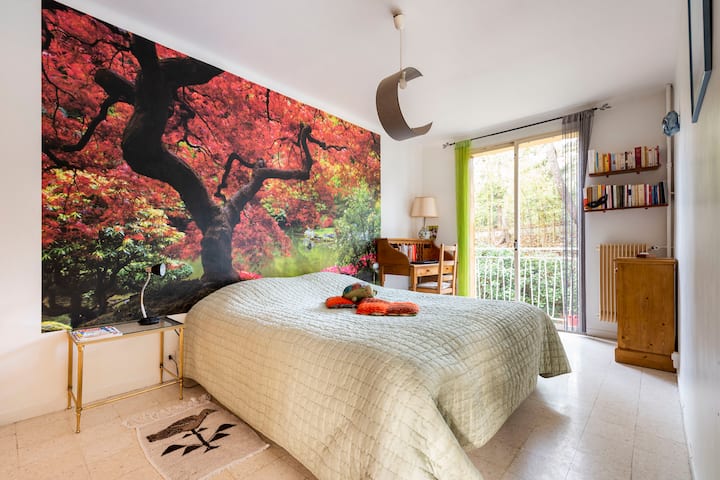 1er dormitorio , árboles por dentro y por fuera