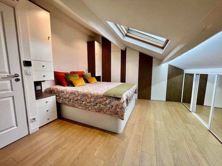 Soveværelse/suite 2 (18 m2) Nyt sengetøj 160 x 200.