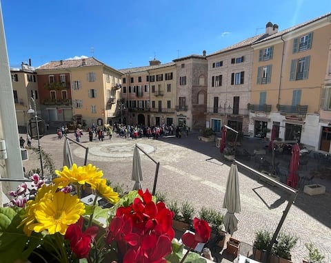 Casa Elena attic its piazza