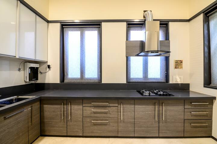 The kitchen comes with all Amenities and a cook to cater to your taste buds and you can even learn how to make a delectable goan meal.