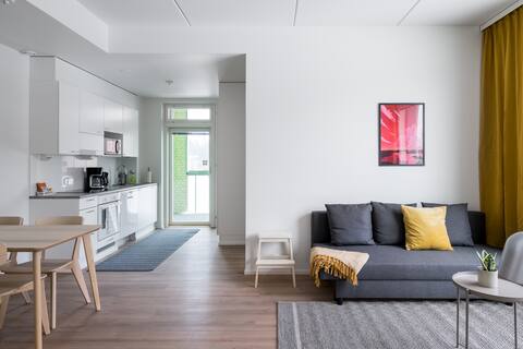 2-Bedroom Apartment, Sauna, Balcony & Parking