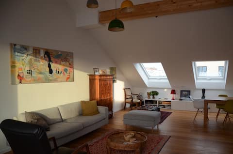 Successful Airbnb property: Prenzlauer Berg: attic with large terrace in Berlin