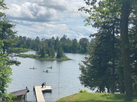Two houses on Birch Lake