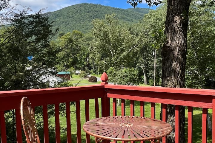 Mountain view from the porch railing