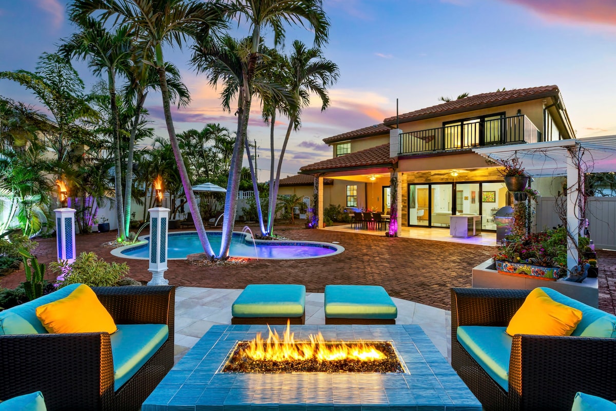 Tropical Waterfront Oasis