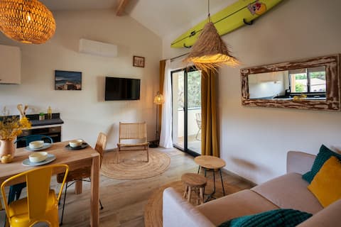 Successful Airbnb property: Beautiful apartment for families & friends, beach within walking distance in Lacanau