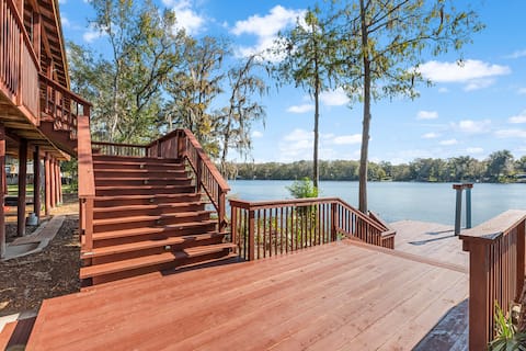 Waterfront Cabin w/ Private Dock + Fire Pit