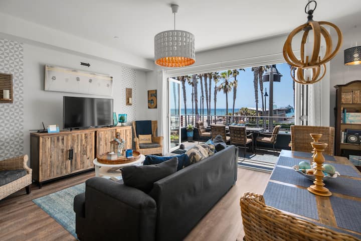 Dream Pano Oceanview: Steps 2 Pier+dining/sleeps 8 - Imperial Beach, CA