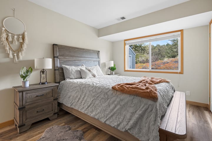 Downstairs guest room Queen bed