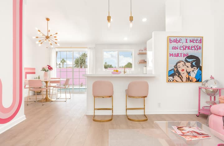 The Doll House In 50 Shades Of Pink - 8min To Dtps - Palm Springs, CA