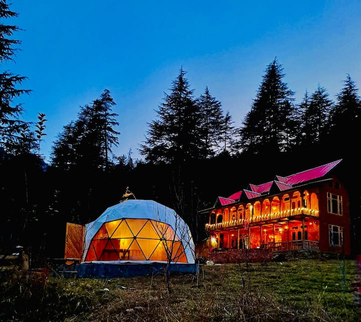 Glamping on the mountain
