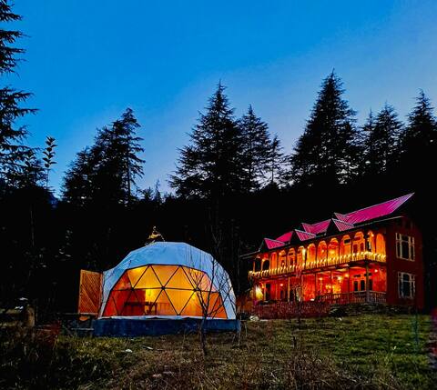 Glamping on the mountain