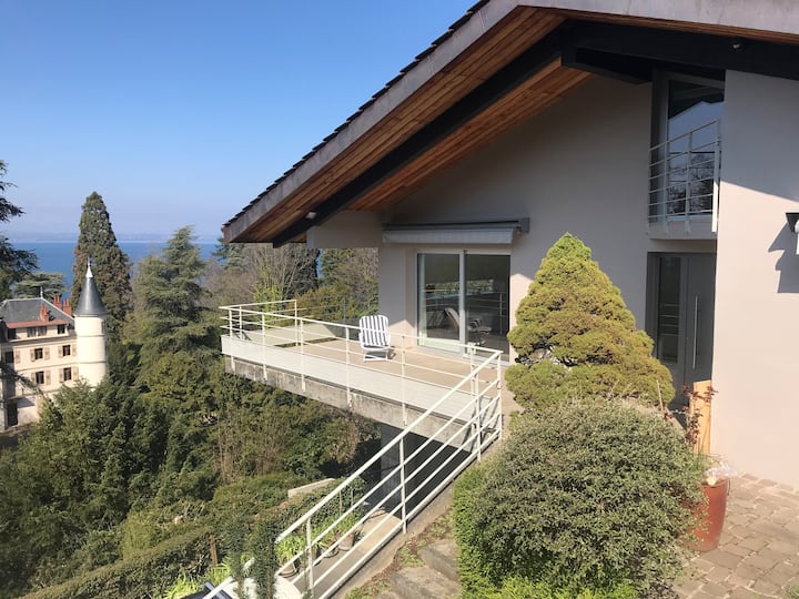 Maison d'architecte au lac Léman - Maisons à louer à Thonon-les-Bains,  Auvergne-Rhône-Alpes, France - Airbnb