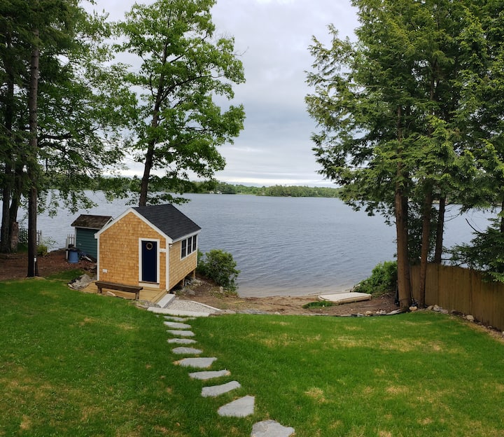 Own 50' Lake Front cozy Camp Cabins for Rent in Windham, Maine