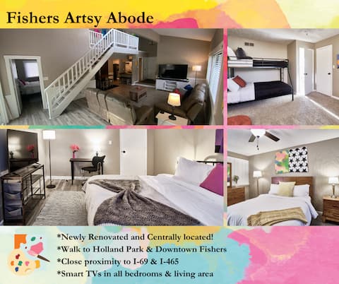 Fishers 3Bedroom Fun Stay w/ Game Room