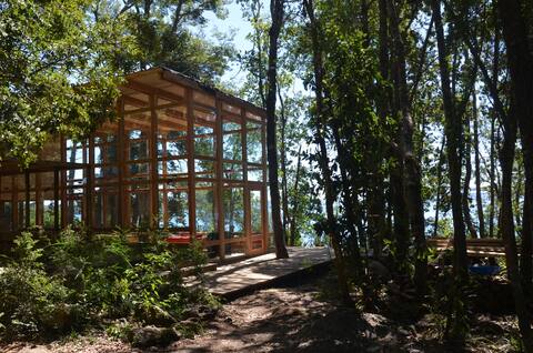 Rupanco lake shore house