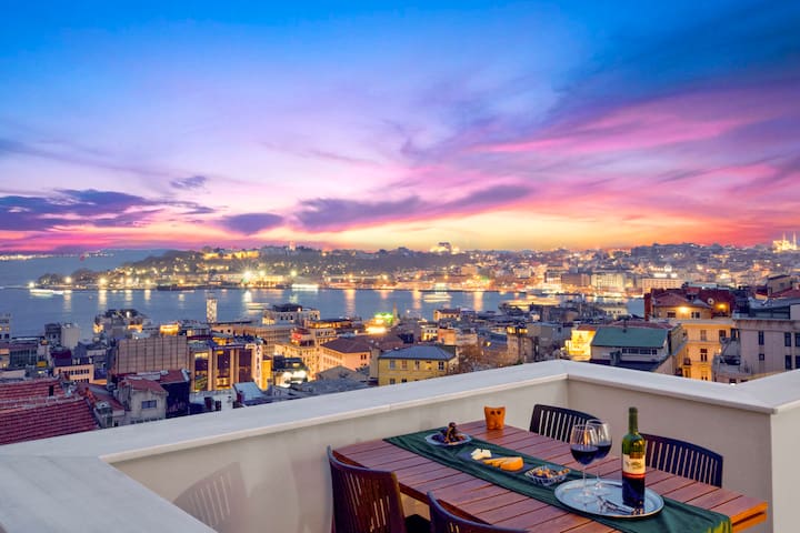 Million $ views! Penthouse: private terrace, style