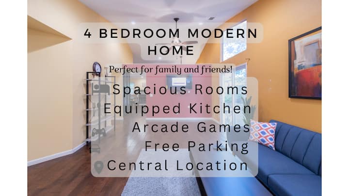 Central Location 4br W/ Arcades & Spacious Parking - 雷丁