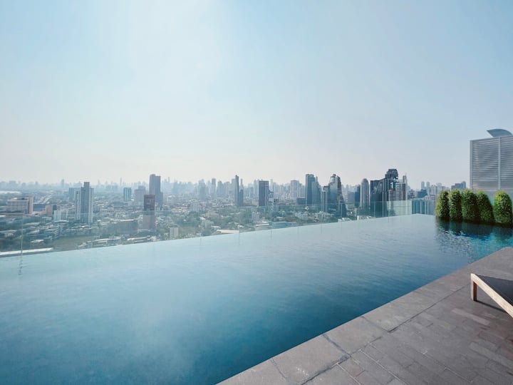 1br Near Bts Ekamai/thonglor·rooftop Infinity Pool - Bangkok