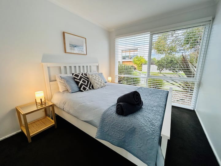 Queen Size Bed with built in wardrobe