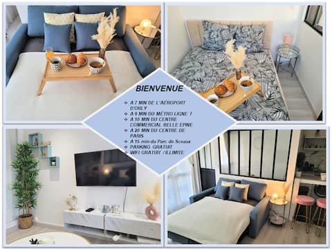 Splendid Apartment on the outskirts of Paris + Parking