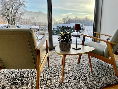 Popular Airbnb listing: Almau vacation home, Bavaria with large garden & mountain view in Übersee