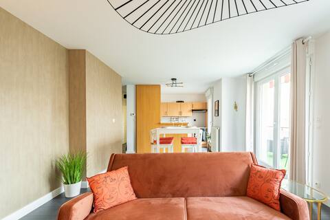 Airbnb performant: Spacious & Elegant • Terrace • Private Parking à La Maladière