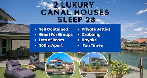2 Luxury Canal Holiday Homes - Sleep 28