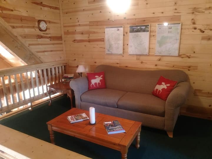 loftbereich mit Queensize-Schlafsofa