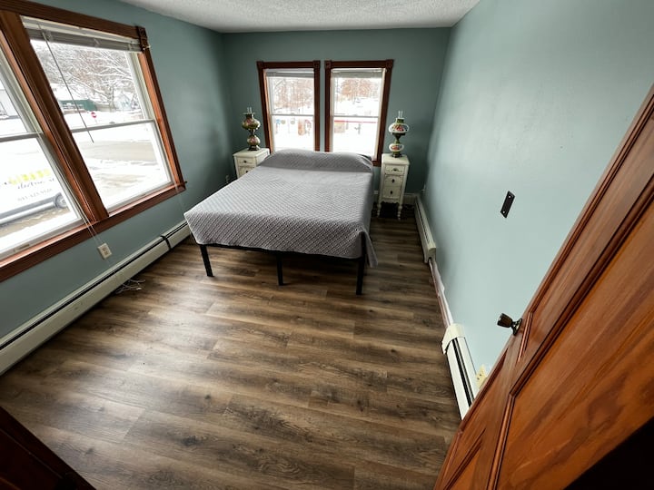 Bedroom 4 views of park and fire station 