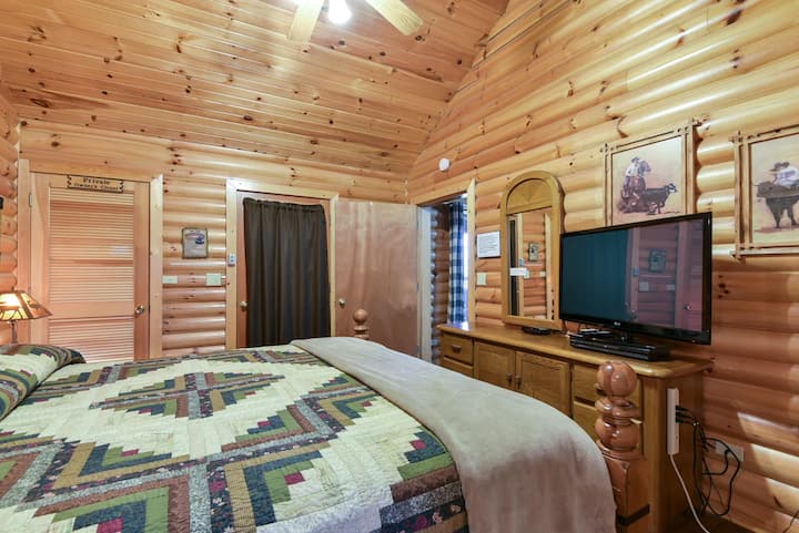 Chambre principale : lit King Size 