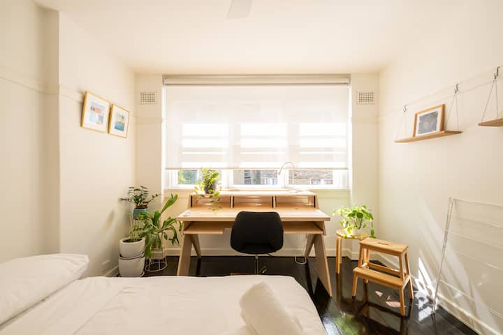 Second bedroom also features a another large dedicated workspace.