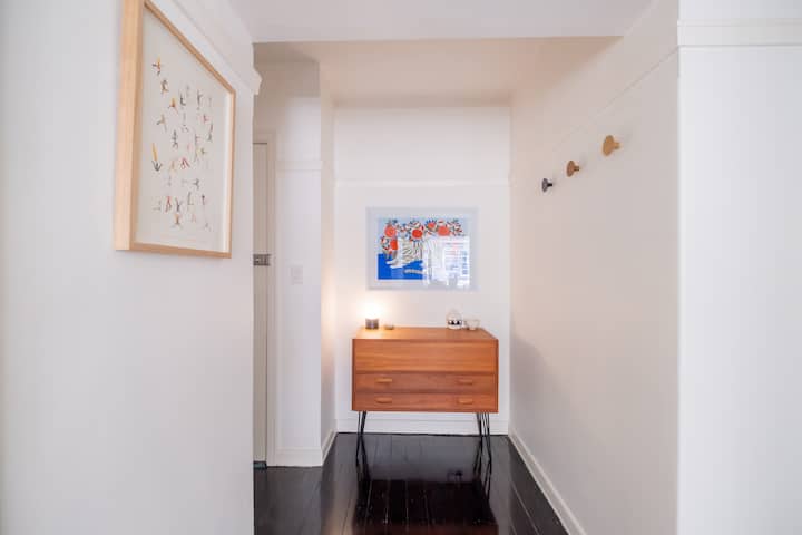 Stylish & practical front entrance area of the apartment.