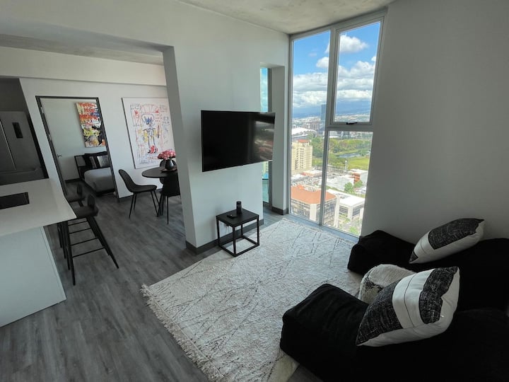 Gorgeous view  2 bedroom/2 bath with AC/ Parking — 2 bedroom vacation rental in San José