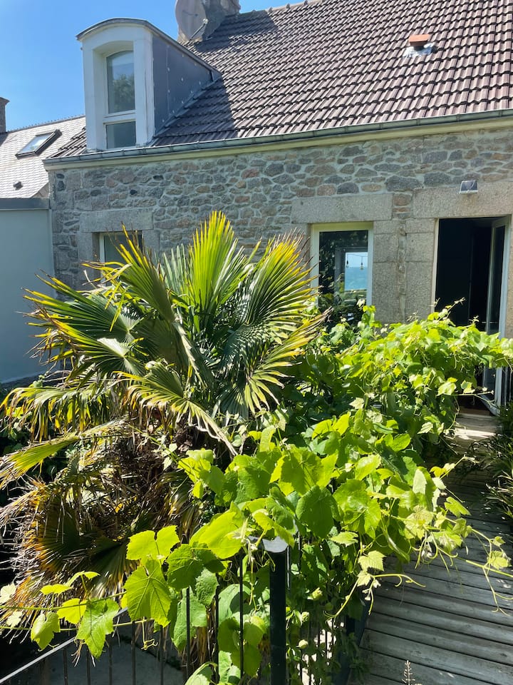 Vacation Rental, Dielette, facing the sea